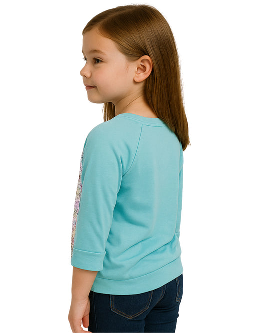 BEAUTEES Girls Squin T-Shirt Long Sleeve