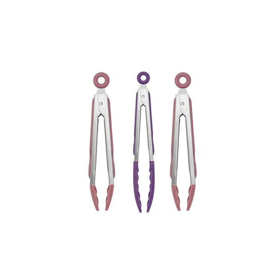 BROOKSTONE Silicon Tip Tongs 3 Pcs