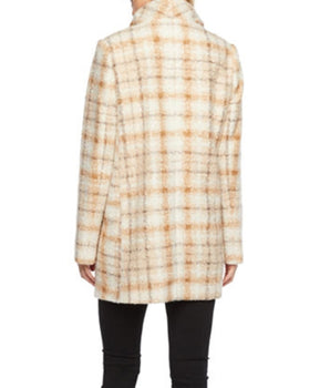 Women Plaid Cape Jacket