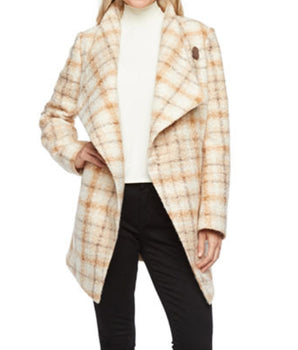 Women Plaid Cape Jacket