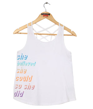 Girls Sleeveless T-Shirt