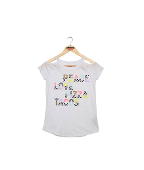 Girls Off Shoulder T-Shirt