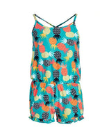 Girls Pineapple Print Romper