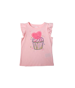 Baby Girls Cupcake Print T-Shirt