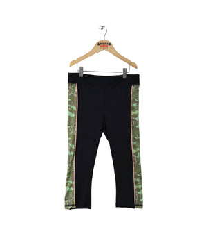 Girls Side Strip Capri Pants Suit