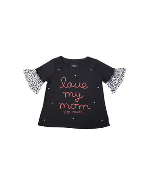 Baby Love My Mom Print T-Shirt