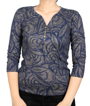 KAREN SCOTT Women Glitter Blouse