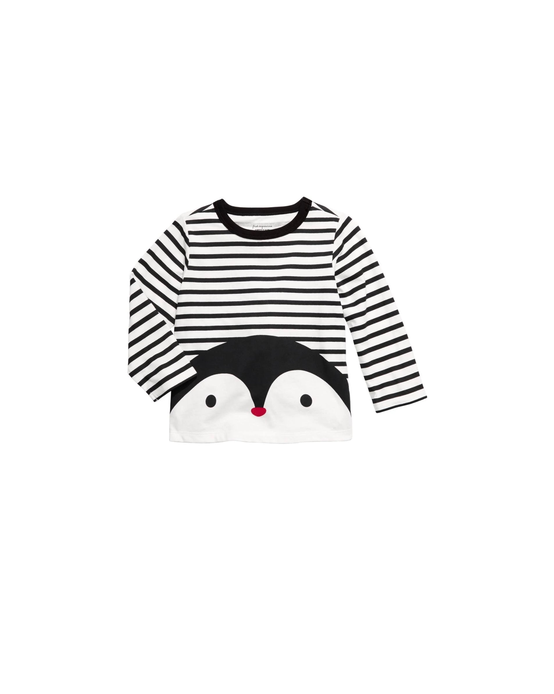 FIRST IMPRESSIONS Baby Boys Stripe Penguin T-Shirt