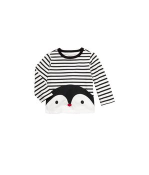 FIRST IMPRESSIONS Baby Boys Stripe Penguin T-Shirt