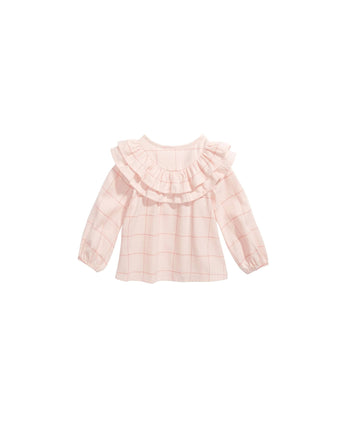 FIRST IMPRESSIONS Baby Girls Ruffle Trim Dress