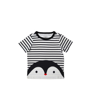 Baby Striped Penguin T-Shirt