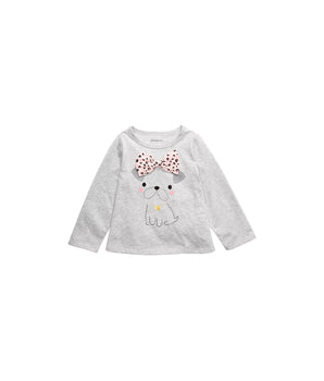 FIRST IMPRESSIONS Baby Dog Bow T-Shirt