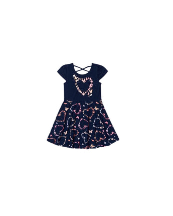 Big Girls Allover Print Skater Dress