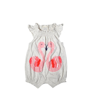 Baby Flamingo Sunsuit Overall