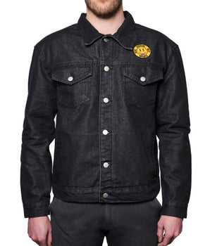 WESC Men Back Smile Face Print Jacket