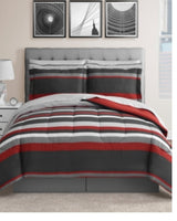 Solid Reversible 8 Pieces Comforter Sets