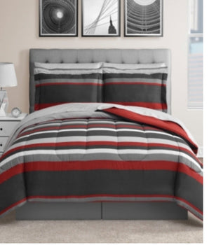 Solid Reversible 8 Pieces Comforter Sets