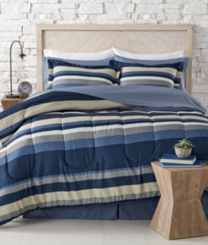 Solid Reversible 8 Pc Comforter Sets