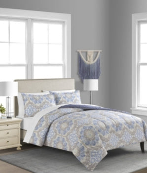 Reversible Medallion Full Queen Comforter Sets