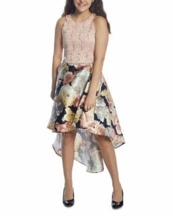 Girls Floral High Dress  