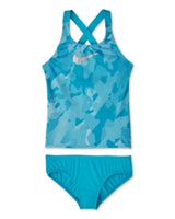 Girls Optic Camo Crossback Tankini 2 Pcs