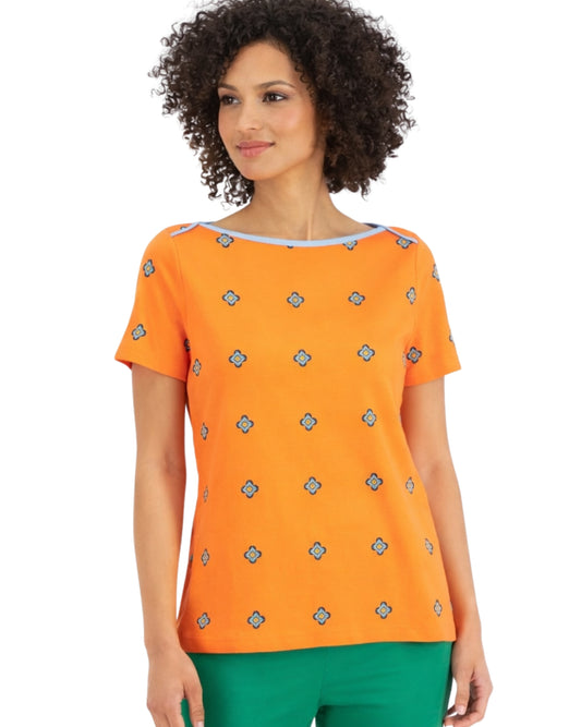 CHARTER CLUB Women Printed Top