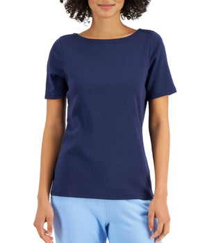 CHARTER CLUB Women Short Sleeve T-Shirt