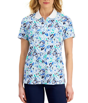 KAREN SCOTT Women Printed Polo Shirt