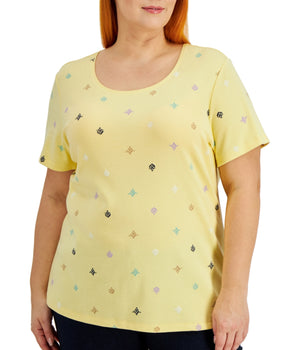 KAREN SCOTT Women Short Sleeve T-Shirt