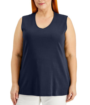 Women V Neck Tunic Tank Top 