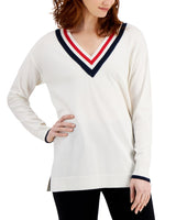 STYLE & CO Women Striped Trim Sweatshirt