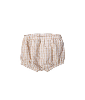 Baby Girls Neutral Gingham Shorts