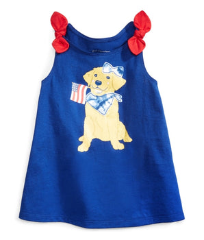 Baby Girls Patriotic Pup Tank Top