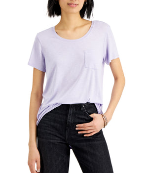 Women Chest Pocket T-Shirt