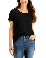 Women Chest Pocket T-Shirt