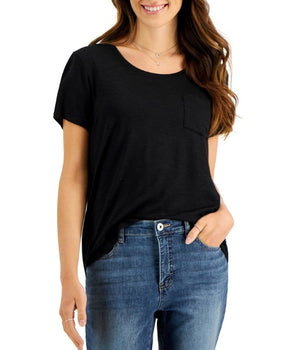 Women Chest Pocket T-Shirt