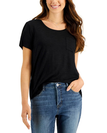 Women Chest Pocket T-Shirt