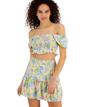 Women Floral Crop Top