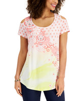 Women Printed Cold Shoulder