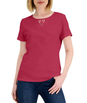 KAREN SCOTT Women Short Sleeve T-Shirt