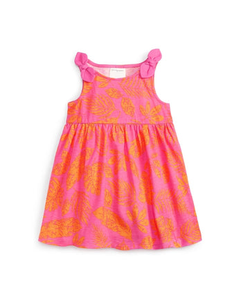 Baby Palm Print Knit Dress