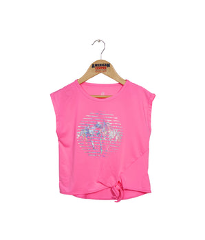 Girls Palm Knotted T-Shirts