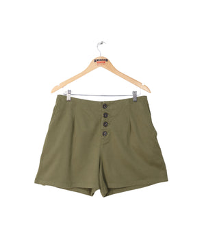 Women Regular Button Fly Short