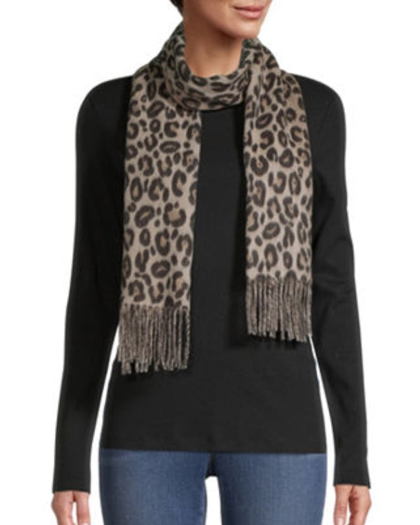 Women Leopard Print Scarf