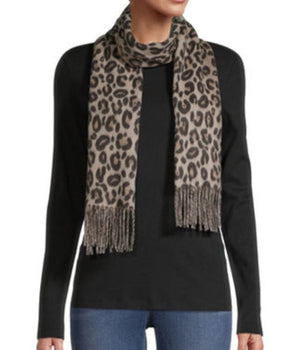 Women Leopard Print Scarf