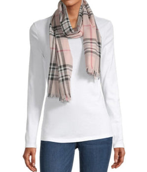 V.FRAAS Women Plaid Oblong Scarf