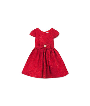 RARE EDITIONS Baby Girls Metallic Dress