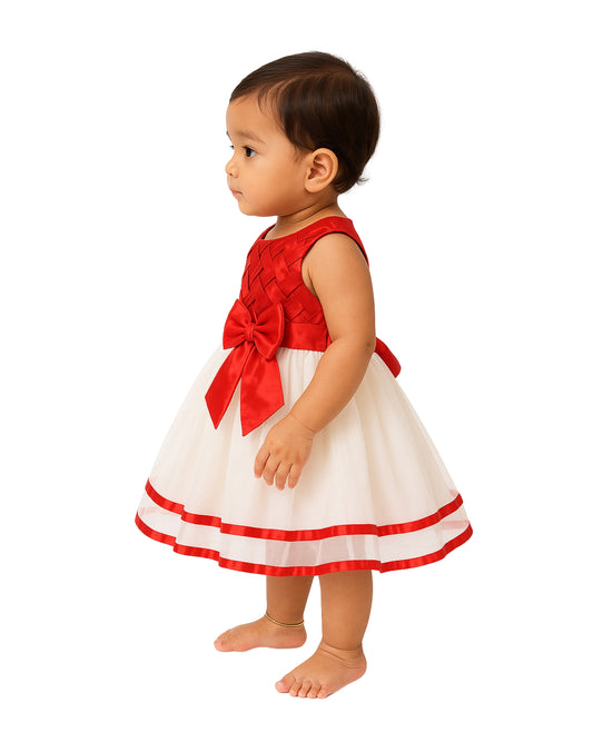 Girls Bows Weave Dress