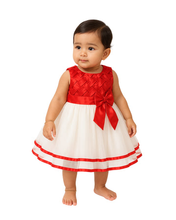 Girls Bows Weave Dress