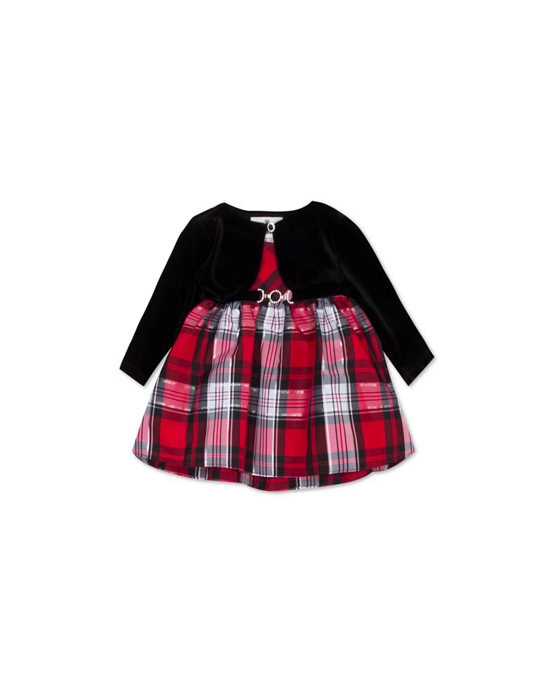 RARE EDITIONS Baby Girls Ruffle Stripe Dress